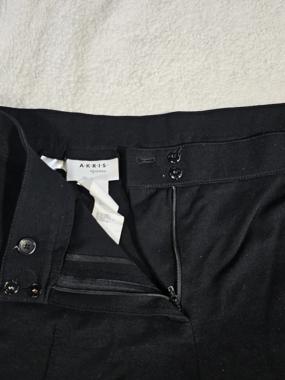 Akris Punto Black Straight Office Dress Women’s Pants Sz.12